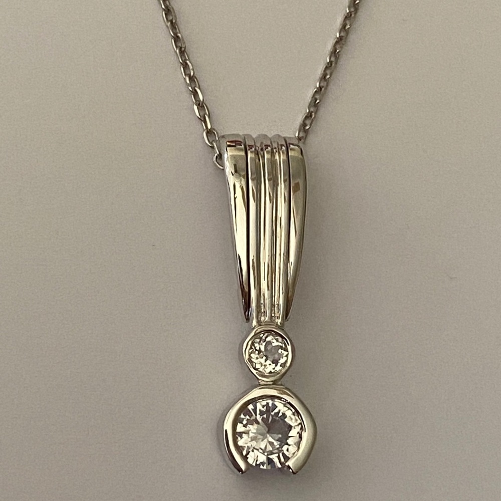💎Real topaz stone 925 silver trending necklace - Picture 3 of 8